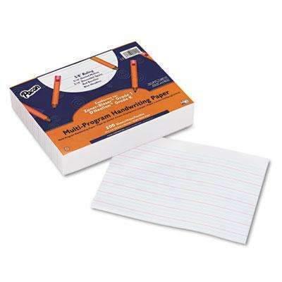 PACON CORPORATION Multi-Program Handwriting Paper, 5/8" Long Rule, 10-1/2 x 8, White, 500 Shts/Pk - Janitorial Superstore