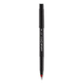 ONYX Roller Ball Pen, Stick, Micro 0.5 mm, Red Ink, Black Matte Barrel, Dozen - Janitorial Superstore