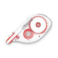 Side-Application Correction Tape, Transparent Red Applicator, 0.2