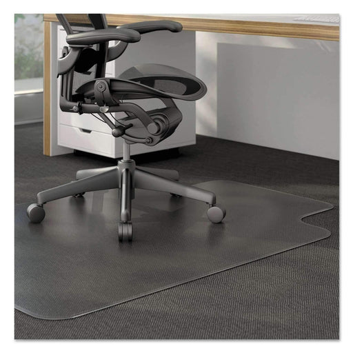 Cleated Chair Mat for Low and Medium Pile Carpet 36 x 48 Clear - Janitorial Superstore