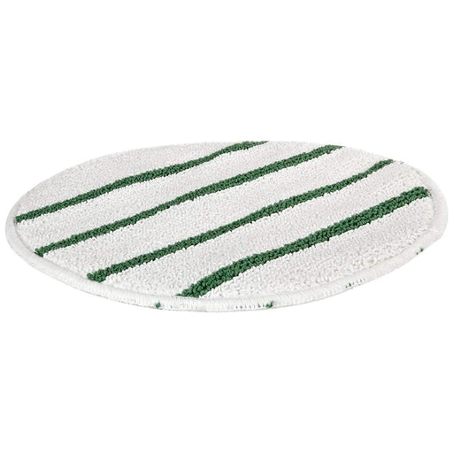 19 '' Commercial Low-Profile Carpet Bonnet with Green Scrubber Strips - Janitorial Superstore