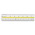 Westcott® Acrylic Data Highlight Reading Ruler With Tinted Guide, 15