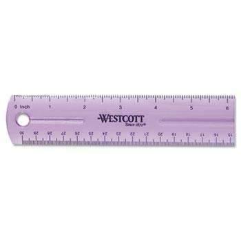 Westcott® 12" Jewel Colored Ruler - Janitorial Superstore