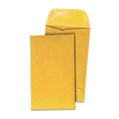 UNIVERSAL OFFICE PRODUCTS Kraft Coin Envelope, #7, 3 1/2 x 6 1/2, Light Brown, 500/Box - Janitorial Superstore