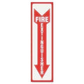 Headline® Sign Glow In The Dark Sign, 4 x 13, Red Glow, Fire Extinguisher - Janitorial Superstore