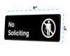 NO SOLICITING SIGN, 3″X9″ - Janitorial Superstore