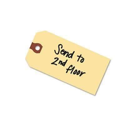 Avery® Unstrung Shipping Tags, 13-pt. Stock, 2 3/4 x 1 3/8, Manila, 1,000/Box (AVE12301) - Janitorial Superstore