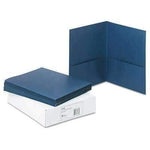 Avery® Two-Pocket Folder, 40-Sheet Capacity, Dark Blue, 25/Box (AVE47985) - Janitorial Superstore