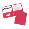 Avery® Two-Pocket Folder, 40-Sheet Capacity, Red, 25/Box - Janitorial Superstore