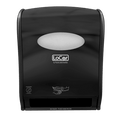 LoCor D68003 Black Electronic Hard Wound Roll Towel Dispenser - Janitorial Superstore
