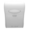 LoCor D68005 White Mechanical Hands Free Roll Towel Dispenser - Janitorial Superstore