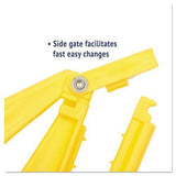 Quick Change Side-latch Plastic Mop Head Handle, 60" Aluminum Handle, Yellow - Janitorial Superstore
