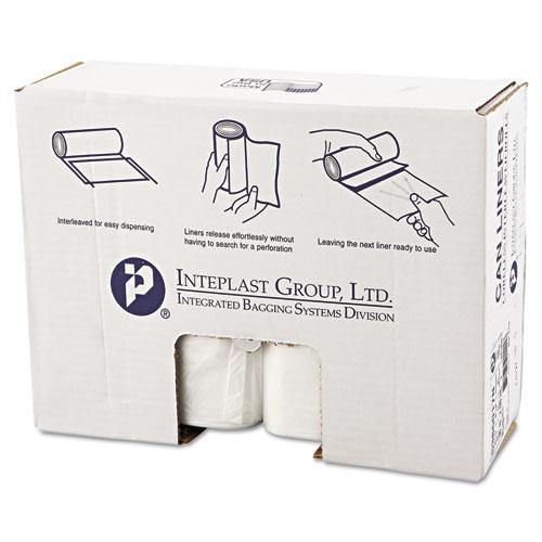 Inteplast Group High-density Interleaved Commercial Can Liners, 60 Gal, 17 Microns, 38" X 60", Clear, 200-carton - Janitorial Superstore