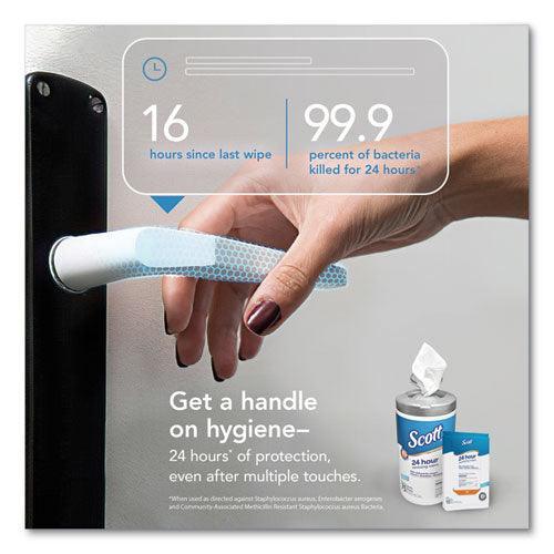 Scott 24-hour Sanitizing Wipes, 4.5 X 8.25, White, 75-canister, 6 Canisters-carton - Janitorial Superstore