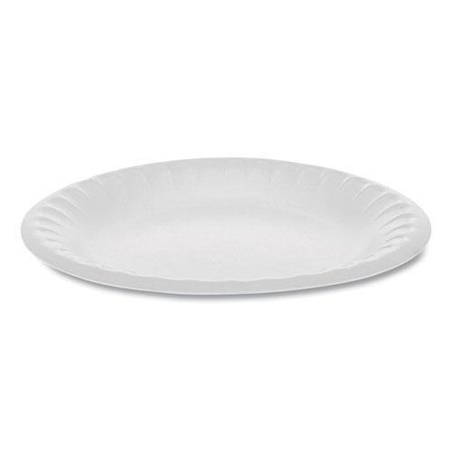 Pactiv Unlaminated Foam Dinnerware, Plate, 6" Diameter, White, 1,000-carton - Janitorial Superstore
