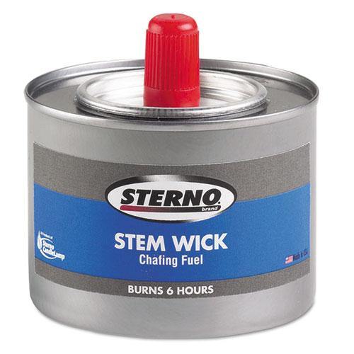Sterno Chafing Fuel Can With Stem Wick, Methanol,1.89g, Six-hour Burn, 24-carton - Janitorial Superstore