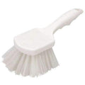 Utility Bush-Polypropylene/White Bristles 8'' Handle - Janitorial Superstore