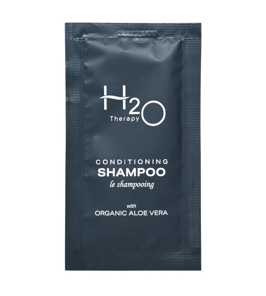 H2O Therapy Shampoo Packets, .30oz Packet, 500 Case H2O31-S025 - Janitorial Superstore
