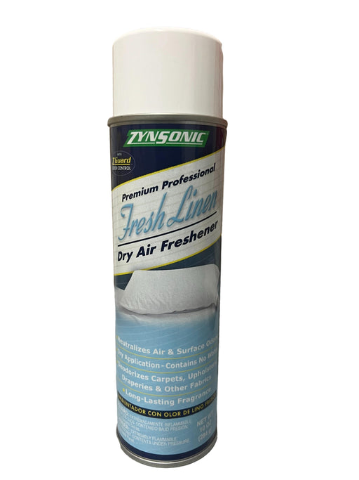 Zynsonic Fresh Linen Dry Air Freshener Handheld Spray Can, Odor Eliminator - Janitorial Superstore