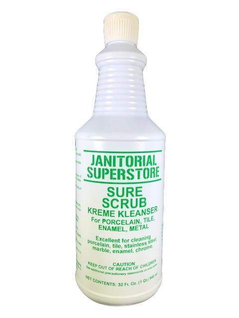 JSS Super Sure Scrub Porcelain, Tile, Enamel, and Metal Cleaner (Concentrated) - Janitorial Superstore