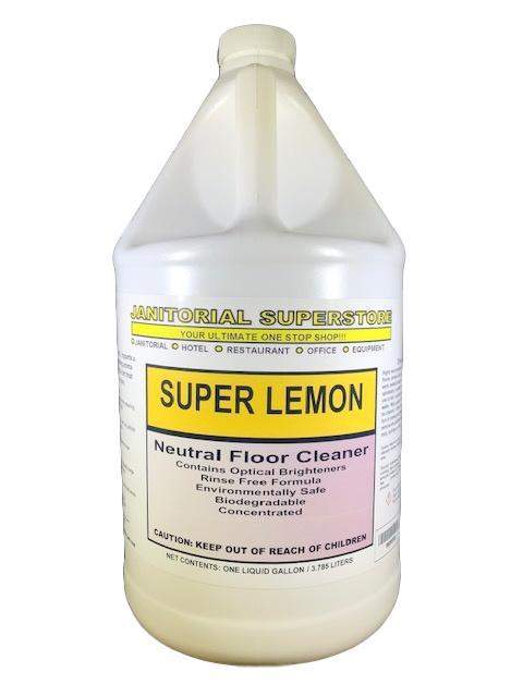 Super Lemon Neutral Floor Cleaner, Lemon Scented (Concentrated) - Janitorial Superstore