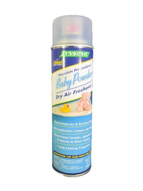 Zynsonic Baby Powder Dry Air Freshener Handheld Spray Can, Odor Eliminator - Janitorial Superstore