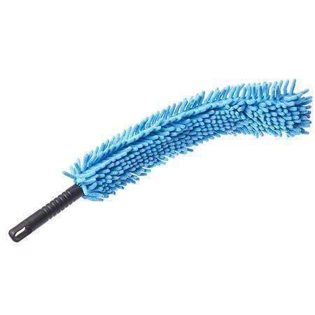 Lambskin Microfiber & Chenille Fiber Duster - 22", Blue - Janitorial Superstore