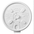 White Plastic Lift n' Lock Lid - 6-10 oz ( For Squat Cups ) - Janitorial Superstore
