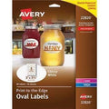 Avery® Oval Print-to-the-Edge Labels, 2 x 3 1/3, White, 80/Pack - Janitorial Superstore