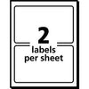 Avery® Printable Self-Adhesive Name Badges, 2-11/32 x 3-3/8, Blue Border, 100/Pack - Janitorial Superstore