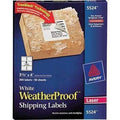 Avery® WeatherProof Mailing Labels w/TrueBlock, Laser, White, 3 1/3 x 4, 300/PK - Janitorial Superstore