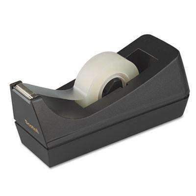 Scotch™ Desktop Tape Dispenser, 1" Core, Weighted Non-Skid Base, Black - Janitorial Superstore