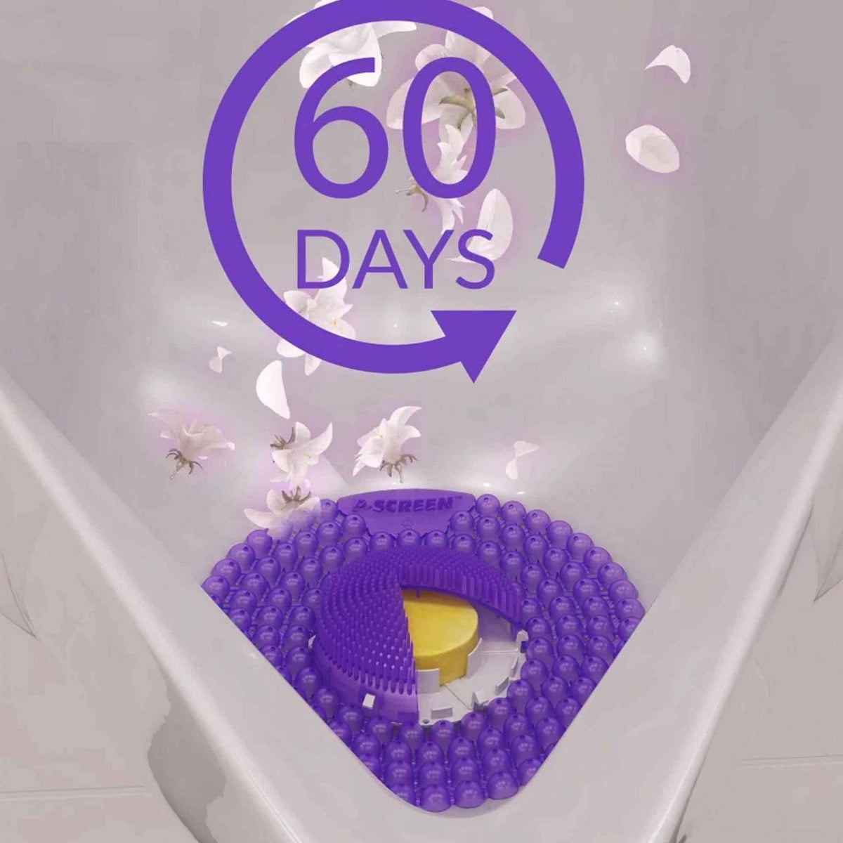 Vectair P-Screen 60 Day Linen Breeze Scented Urinal Screens with Splash & Odor Protection (P-SCREEN LINEN) - Janitorial Superstore