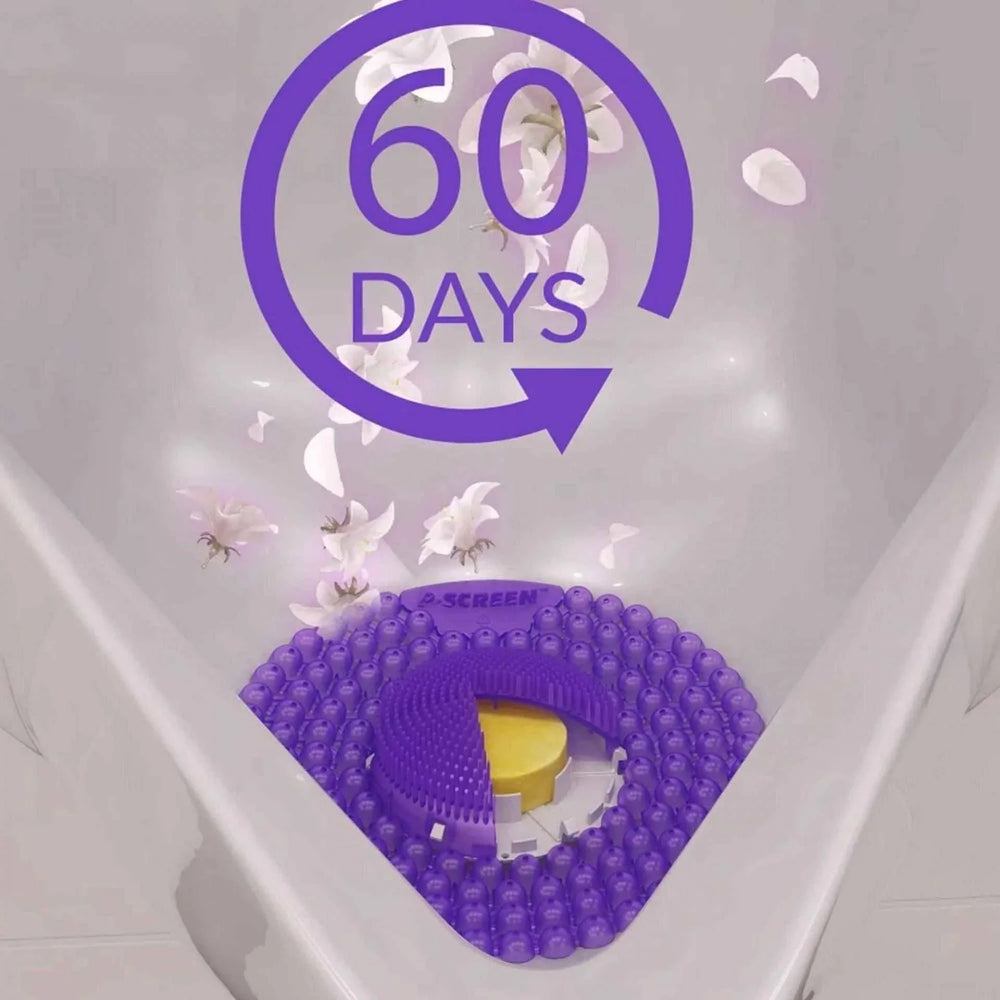 P Screen Vectair P-Screen 60 Day Citrus Mango Scented Urinal Screens with Splas ...