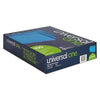 Universal® File Folders, 1/3 Cut One-Ply Top Tab, Letter, Blue/Light Blue, 100/Box - Janitorial Superstore