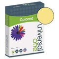 Universal® Colored Paper, 20lb, 8-1/2 x 11, Goldenrod, 500 Sheets/Ream - Janitorial Superstore