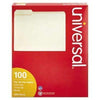 Universal® File Folders, 1/3 Cut Assorted, One-Ply Top Tab, Letter, Manila, 100/Box - Janitorial Superstore