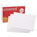 Universal® Ruled Index Cards, 4 x 6, White, 500/Pack - Janitorial Superstore