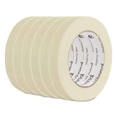 Universal® General Purpose Masking Tape, 18mm x 54.8m, 3" Core, 6/Pack - Janitorial Superstore