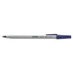 Economy Ballpoint Stick Oil-Based Pen, Blue Ink, 12 Pack (UNV27411) - Janitorial Superstore