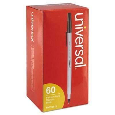Economy Ballpoint Stick Oil-Based Pen, Black Ink, 60/Pack - Janitorial Superstore