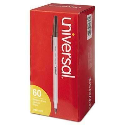 Economy Ballpoint Stick Oil-Based Pen, Black Ink, 60/Pack - Janitorial Superstore