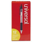 Economy Retractable Ballpoint Pen, Black Ink, 12 Pack (UNV15530) - Janitorial Superstore