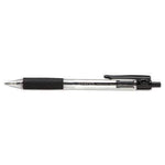 Economy Retractable Ballpoint Pen, Black Ink, 12 Pack (UNV15530) - Janitorial Superstore