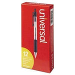 Economy Retractable Ballpoint Pen, Black Ink, 12 Pack (UNV15530) - Janitorial Superstore