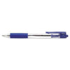 Economy Retractable Ballpoint Pen, Blue Ink, 12 Pack - Janitorial Superstore