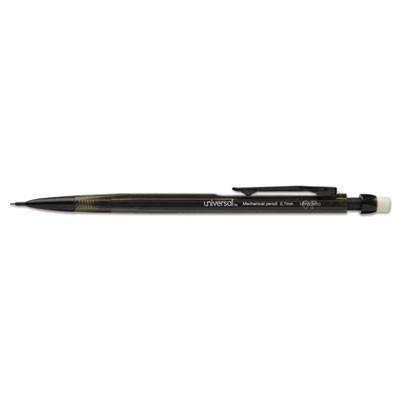 Universal® Mechanical Pencil, 0.7mm, Smoke, 12 Pack - Janitorial Superstore