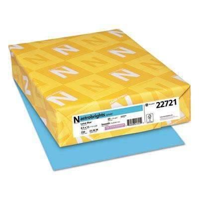 Astrobrights® Color Cardstock, 65lb, 8 1/2 x 11, Lunar Blue, 250 Sheets (wau22721) - Janitorial Superstore
