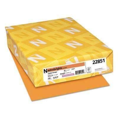 Astrobrights® Color Cardstock, 65lb, 8 1/2 x 11, Cosmic Orange, 250 Sheets (wau22851) - Janitorial Superstore