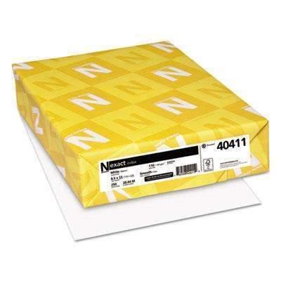 Neenah Paper Exact Index Card Stock, 110lb, 94 Bright, 8 1/2 x 11, White, 250 Sheets - Janitorial Superstore